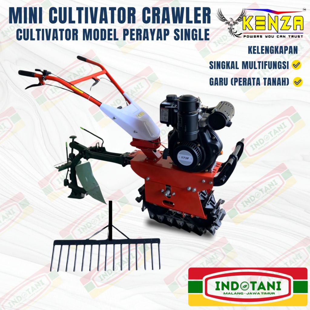 MINI CULTIVATOR KENZA 35 CWD / HAND TRAKTOR / TRAKTOR RODA BESI / TRAKTOR RODA TANK / CULTIVATOR ROD