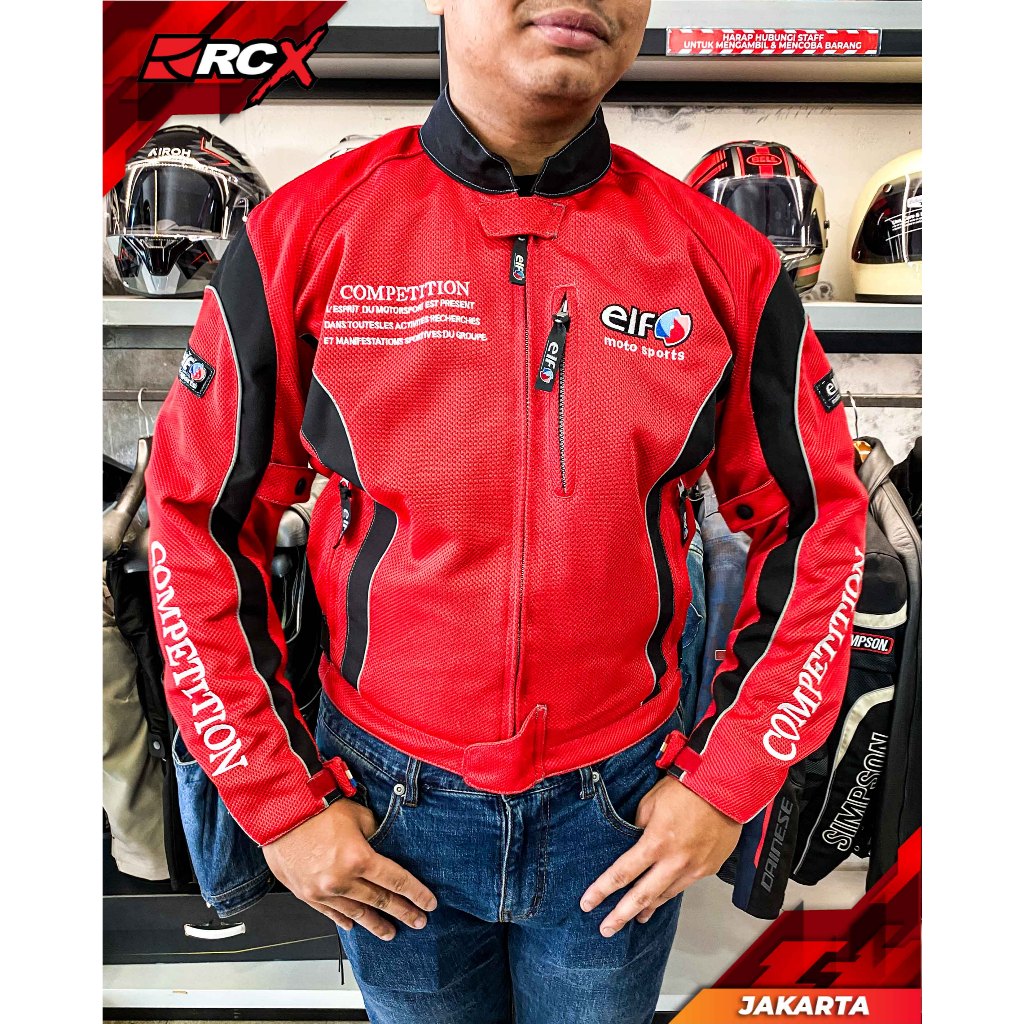 Jacket ELF Compettion Red Original 2nd second bekas RCX