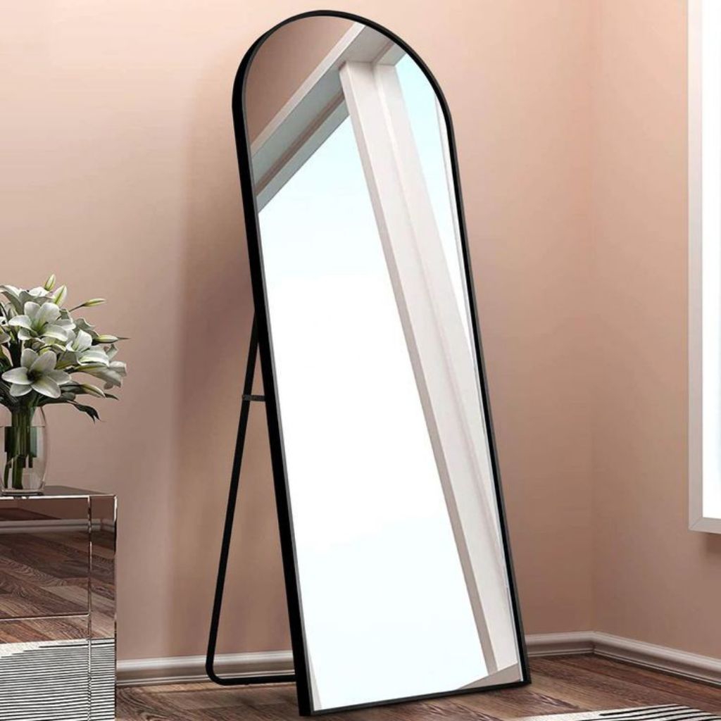 kaca cermin standing mirror oval  full body ukuran 150cm x 41cm WAJIB BACA DESKRIPSI