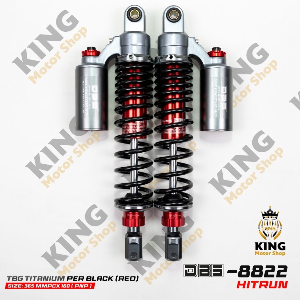 Shock DBS 8822 Series Shock belakang tabung atas ORIGINAL PCX 160, ADV UKURAN 365MM
