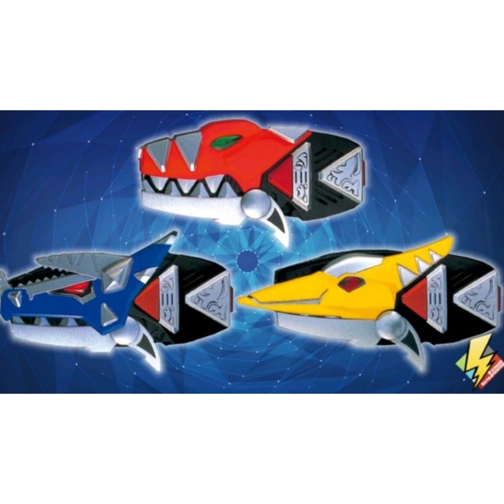 Power Rangers Dino Thunder - Sound & Light || Jam tangan power ranger dino thunder merah, biru, kuni