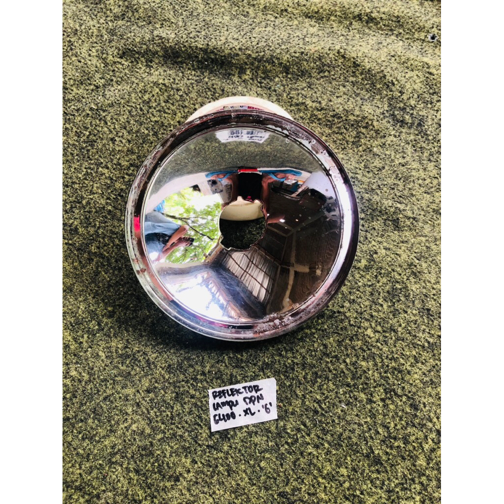 reflektor lampu depan honda cb100 xl100 gl100 cg bulat original nos