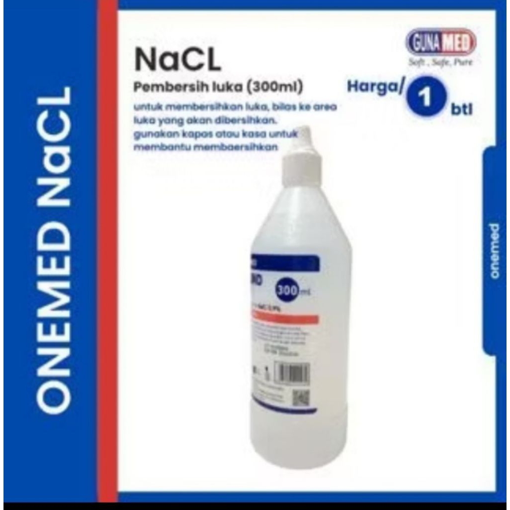 Onemed NACL/SALINE WOUND 300ML/CAIRAN PEMBERSIH LUKA