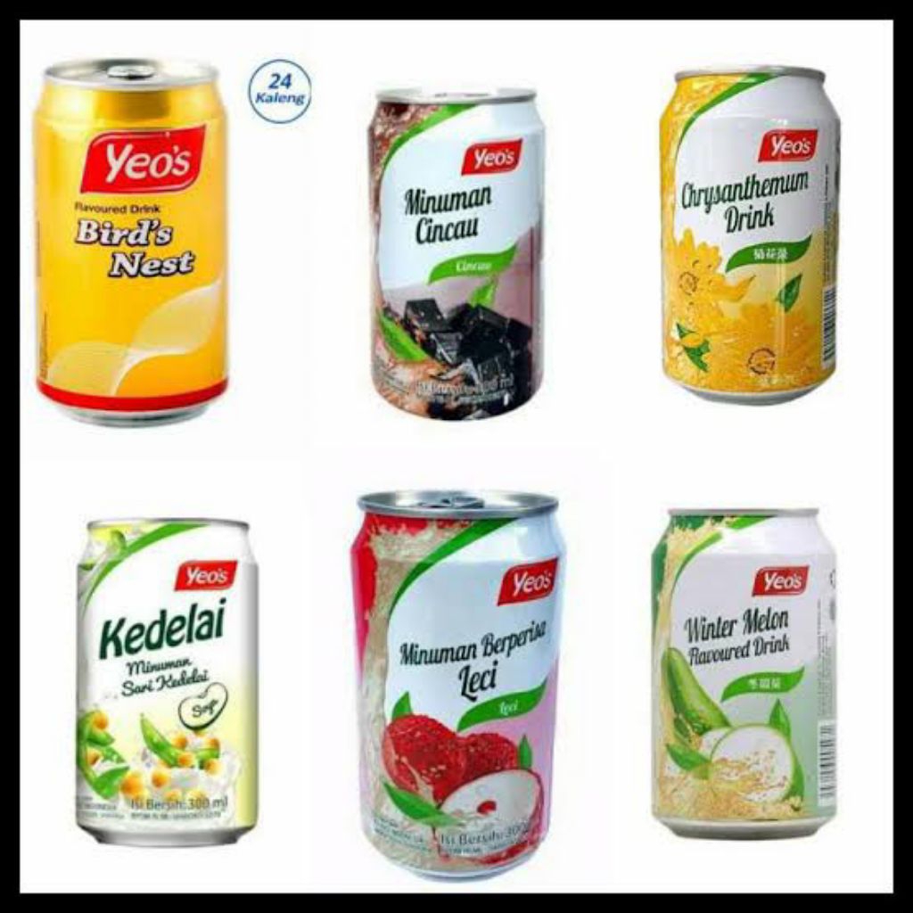 Minuman kaleng yeos 300ml 1dus 24 kaleng