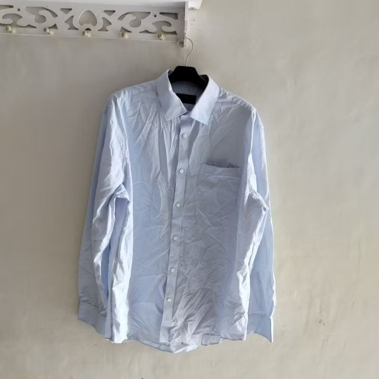 kemeja pria baby blue MnS SIZE XXL