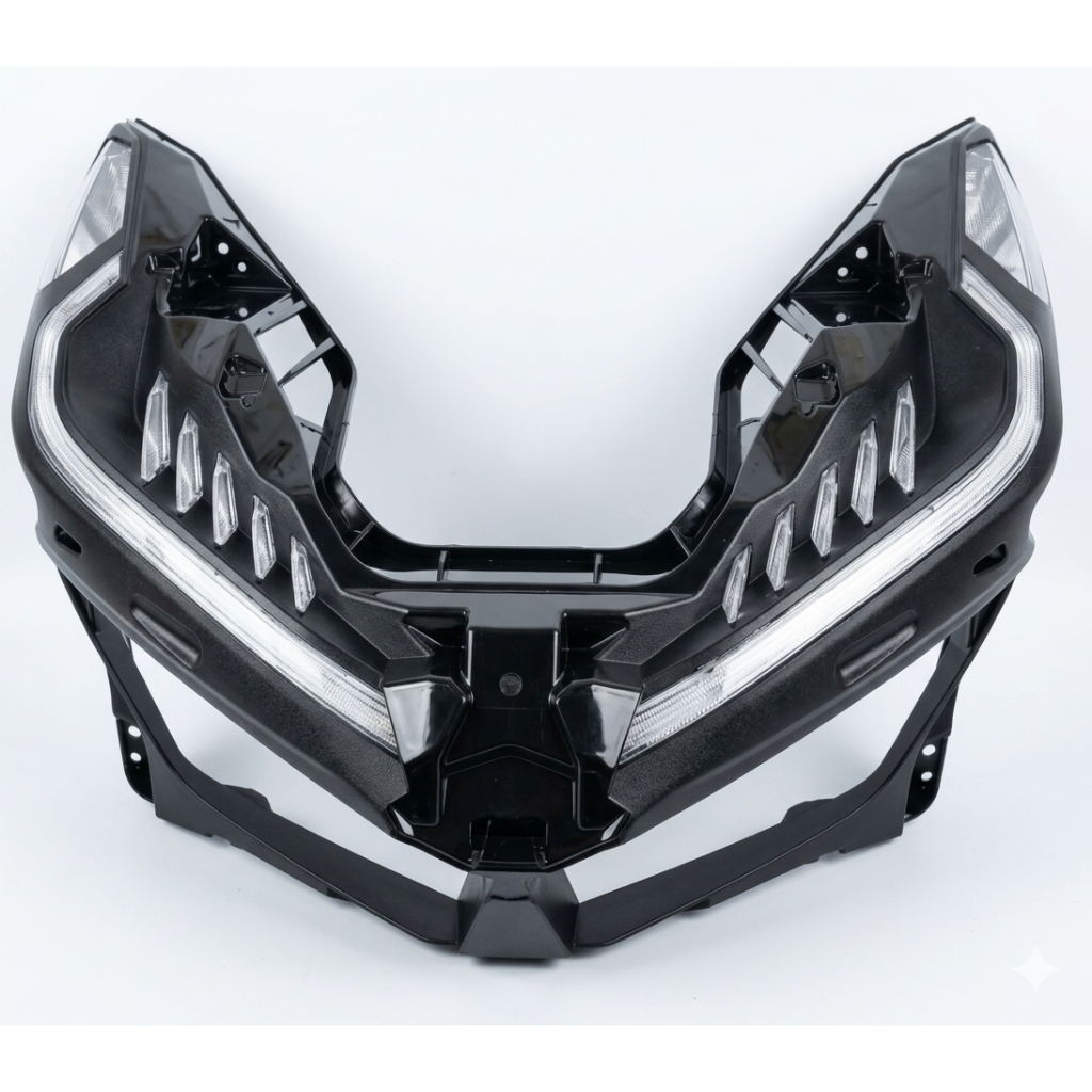 Frame + Mika Alis Lampu Depan Honda Vario LED New 125/150 2018 Original