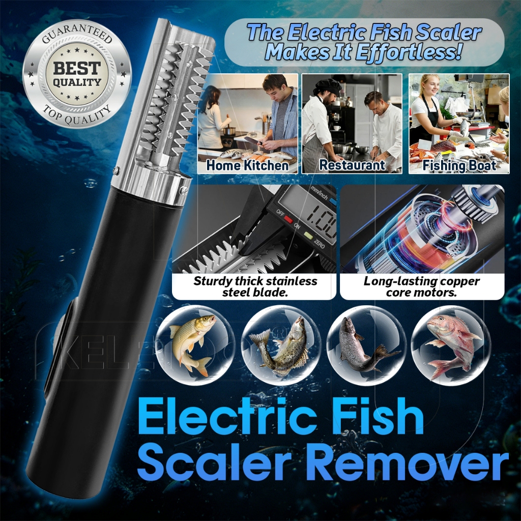 Stainless Steel Fish Scale Remover Anti Karat Alat Pisau Sisik Ikan Mesin Alat Pembersih Pengupas Si