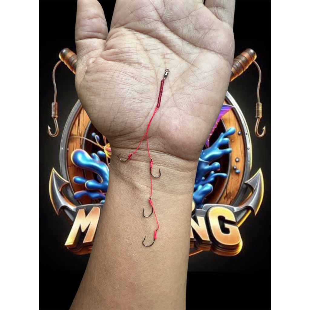 Rangkaian pancing nila anti moncel