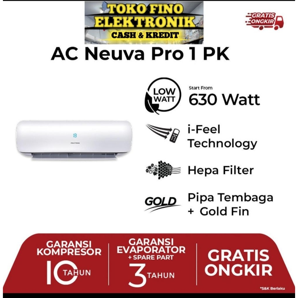 AC POLYTRON 1PK NEUVA PRO PAC-09VZI +PASANG