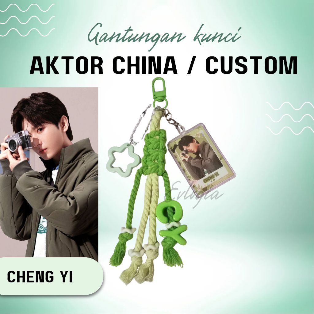 Gantungan Kunci Macrame/ChengYi/China/Hijau