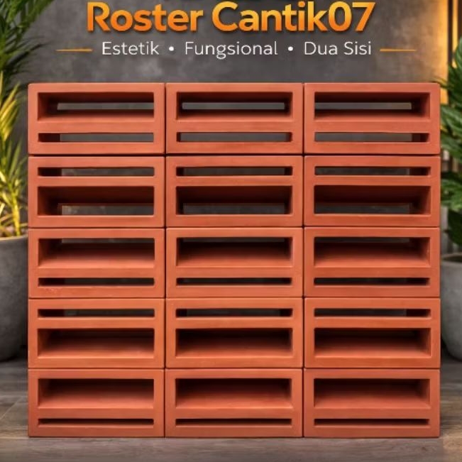 Nako 10x20 roster minimalis / roster lubang angin / roster beton nako mini