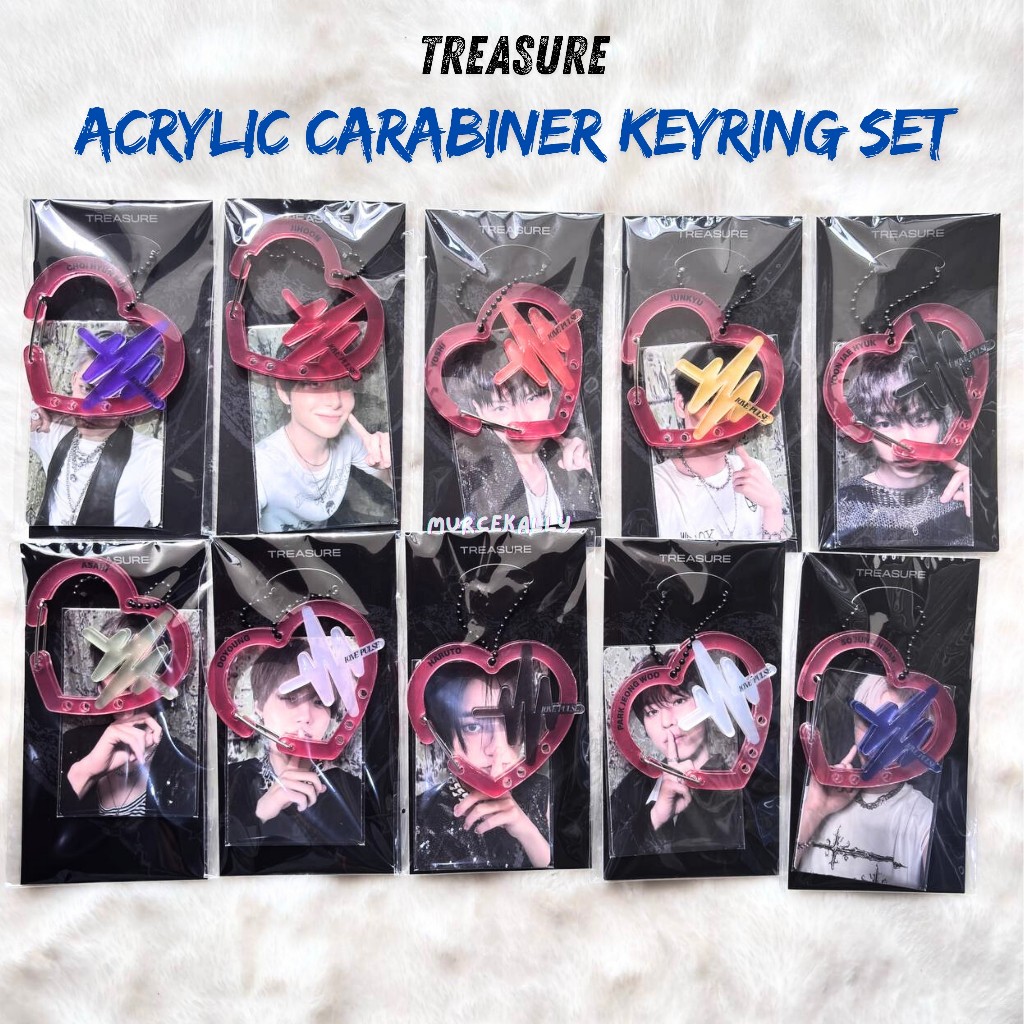Treasure Love Pulse MD Acrylic Carabiner Keyring Set - Official