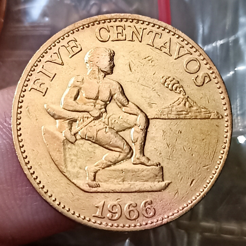 Koin Kuno Pilipinas / Philipina 5 Centavos Tahun 1966