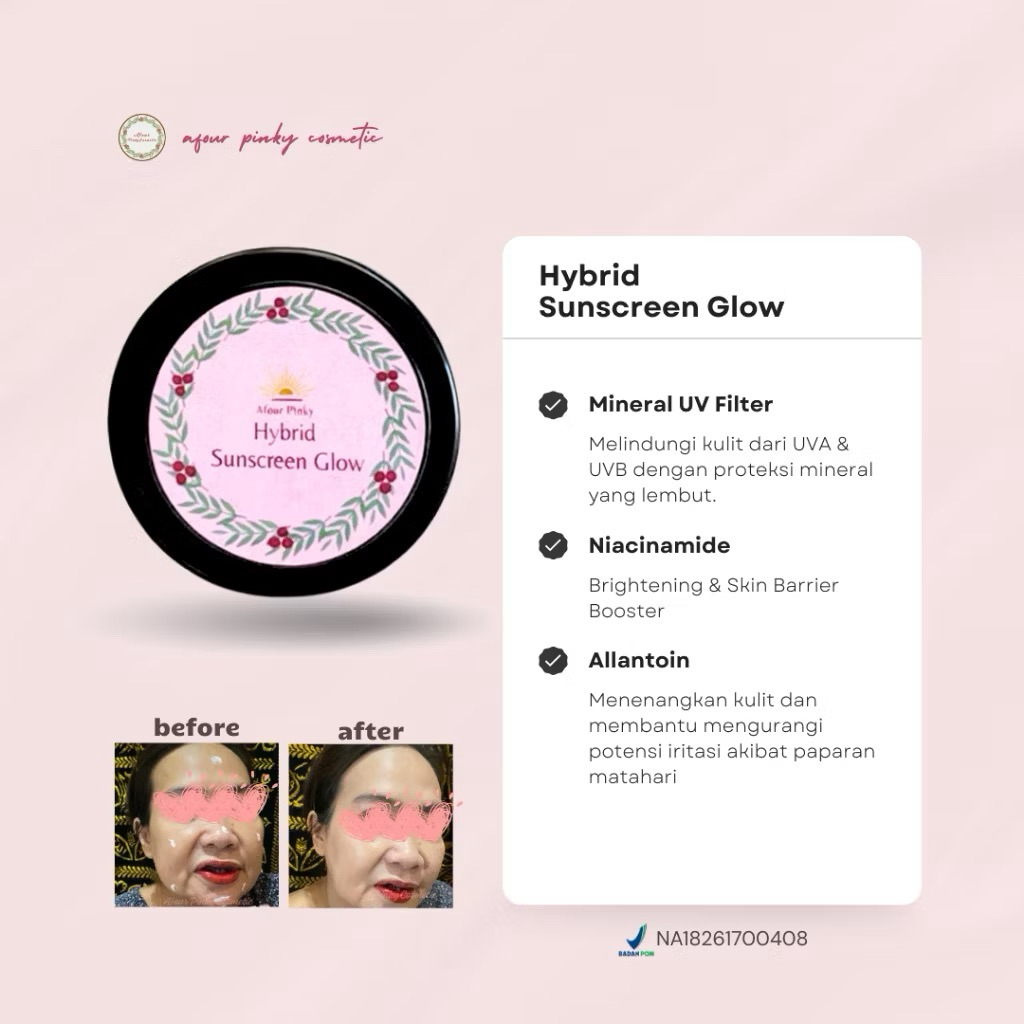 HYBRID SUNSCREEN AFOURPINKY