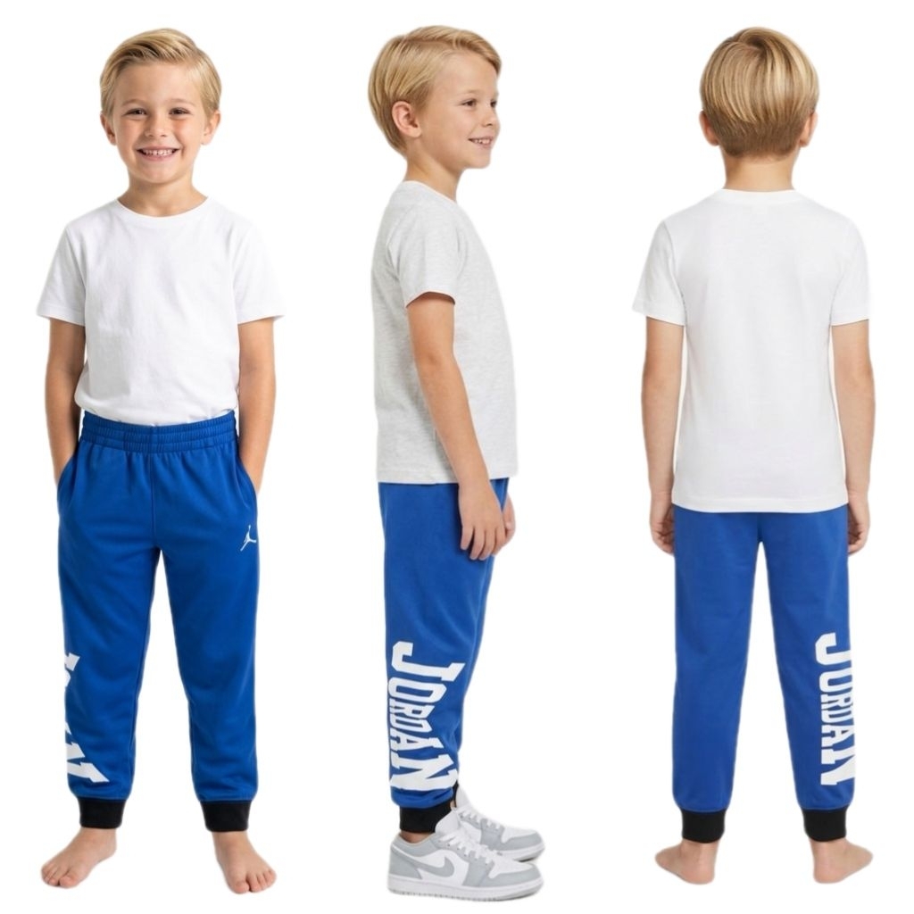 Celana Joger Jogger Air Jordan Anak Training Olahraga Panjang Biru Laki Laki Perempuan Unisex Origin