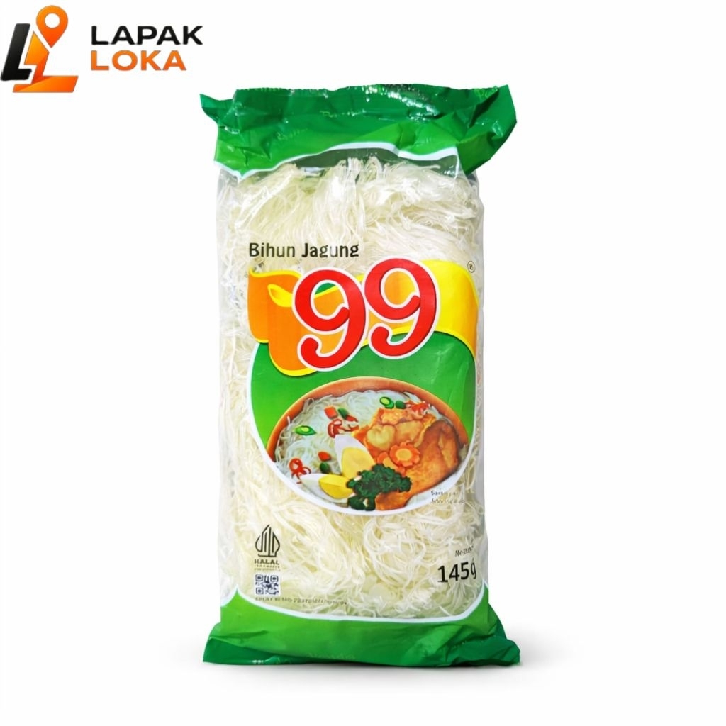 Bihun Jagung 99 – 145g, Halal, Lembut & Mudah Dimasak