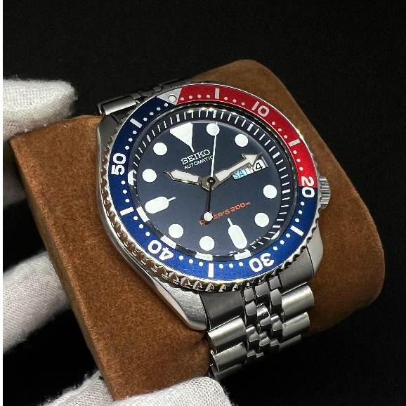 Seiko SKX009K2 Pepsi Fullset Original Good Condition (2nd) Rare Discontinue Watch Jam Tangan Diver V