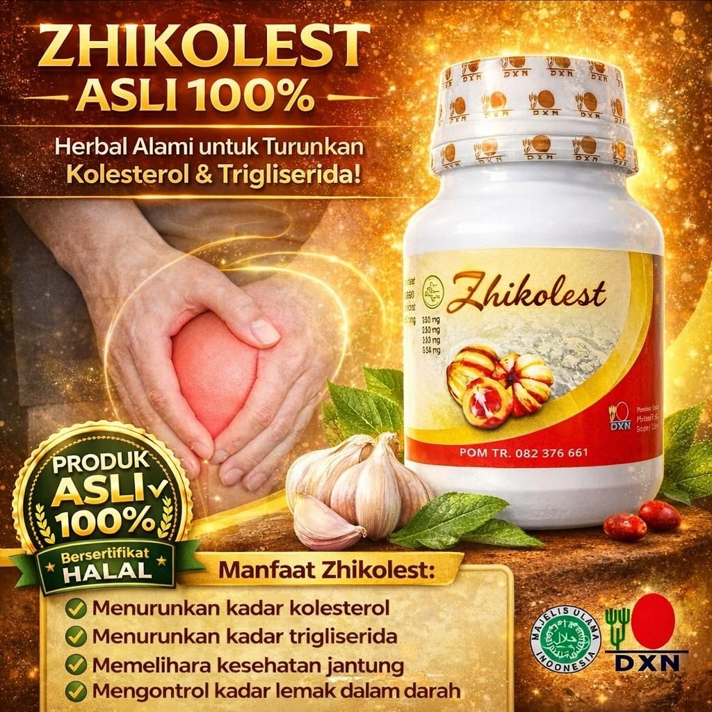 DXN Zhikolest DXN - Membantu Menurunkan Kadar Kolesterol dan Trigliserida Herbal Alami untuk Kesehat