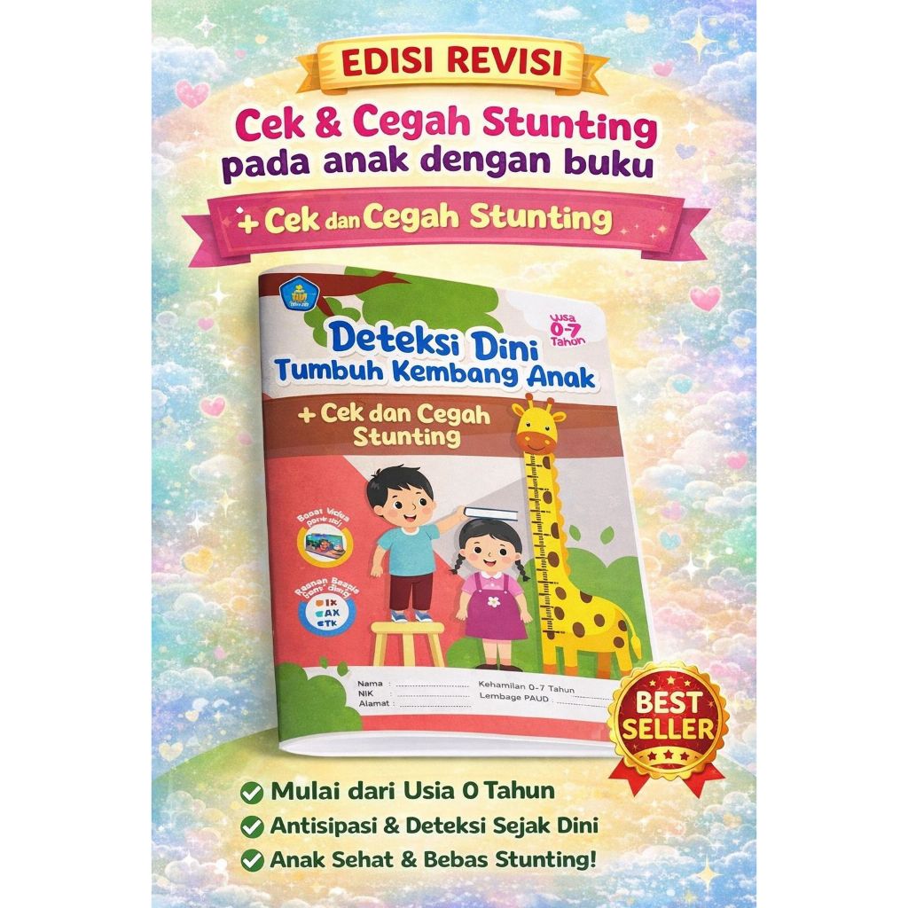 Buku DDTK anak  (Deteksi Dini dan tumbuh kembang anak) PAUD / TK