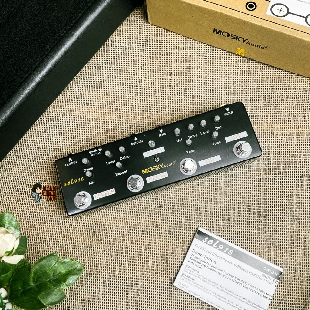 Mosky Sol918 Multi Effect 5 in 1 Strip Pedal