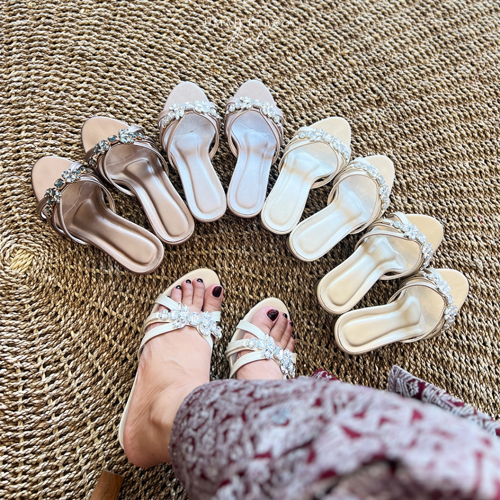Umah Kebaya Bali | Sandal Heels Permata Kulit Premium