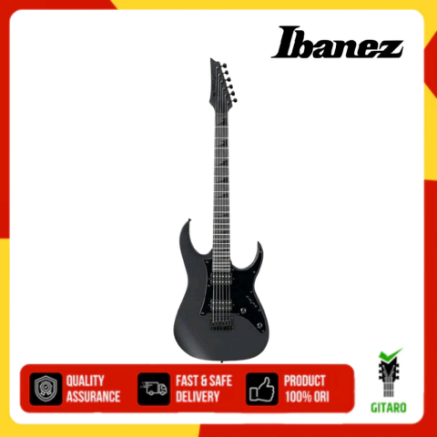 Gitar Elektrik Gitar Ibanez GRGR131EX-BKF GRGR 131 EX Black Flat