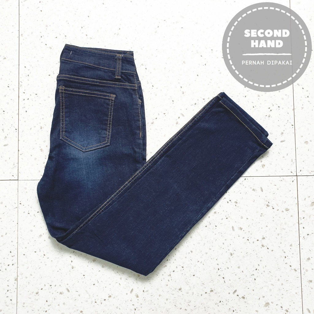 Celana Jeans Panjang Wanita Anak Umer / Size 27 - Lingkar 70 cm / Second Hand