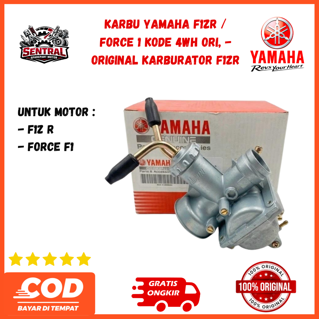 Karbu Yamaha F1ZR / Force 1 Kode 4WH Ori, - Original Karburator F1ZR