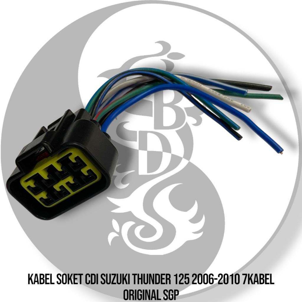 Kabel Soket Cdi Thunder 125 2006-2010 7Kabel High Quality Soket Cdi Thunder 125 7Kabel Original Losp
