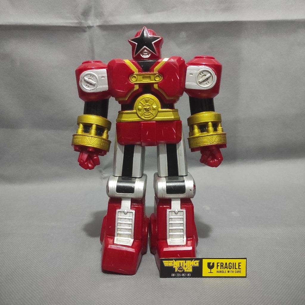 DX Sofubi Sentai Ohranger Red Puncher Original Bandai jepang