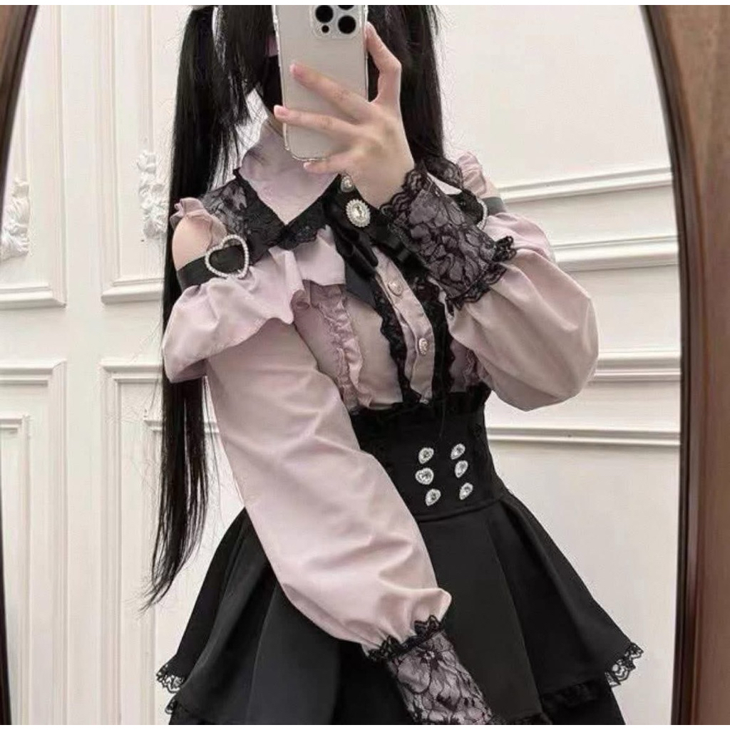 [Readystock] Kawaii Japanese pink jirai kei set