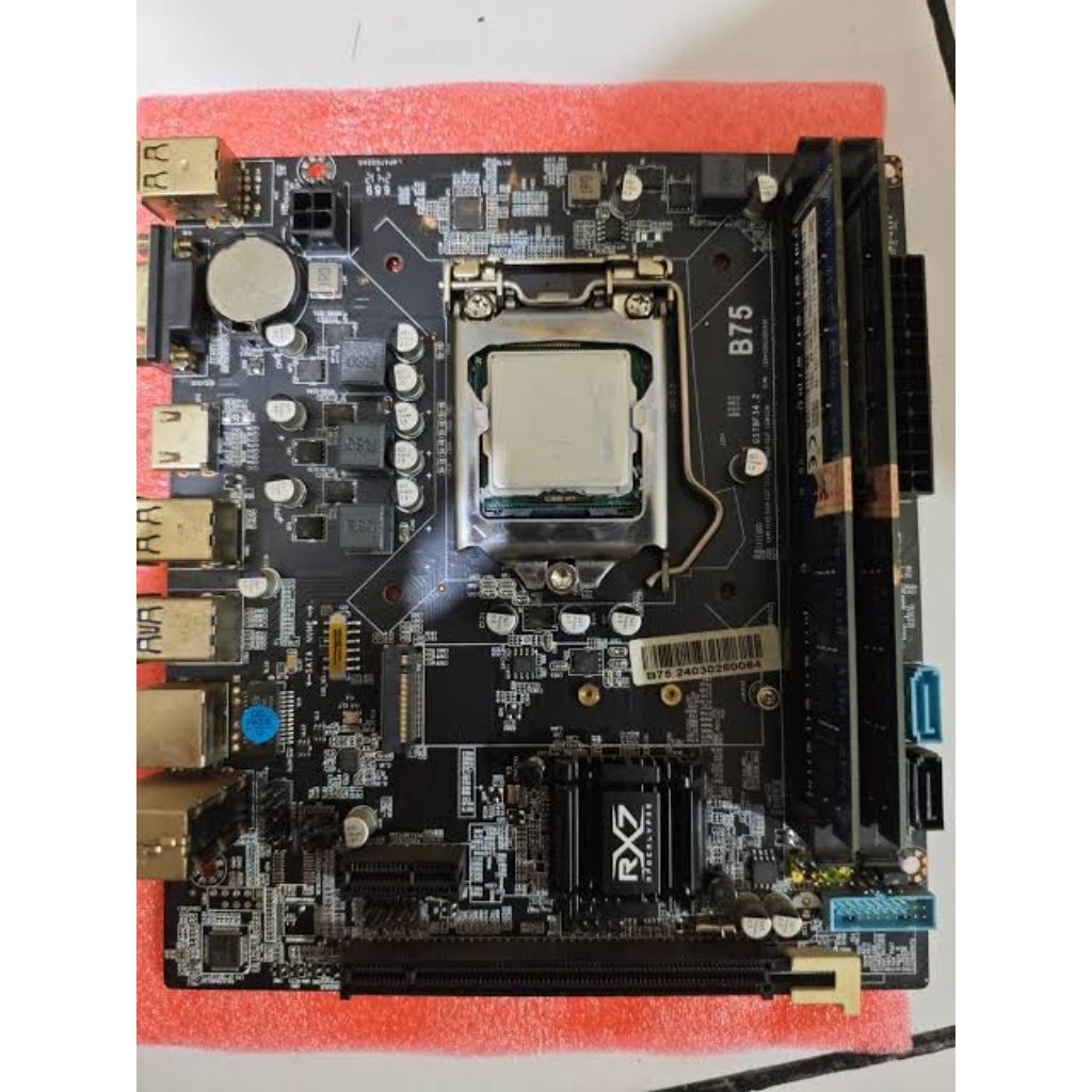 Motherboard RX7 B75 dan i7 3770 second normal