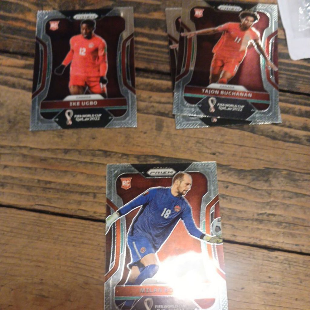 kartu bola panini prizm world cup 2022 Canada base card