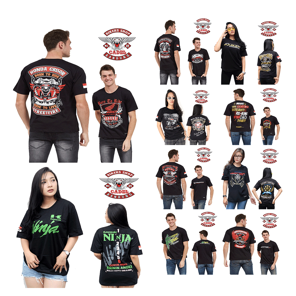 LELANG KAOS MOTOR PRIA WANITA SIZE M