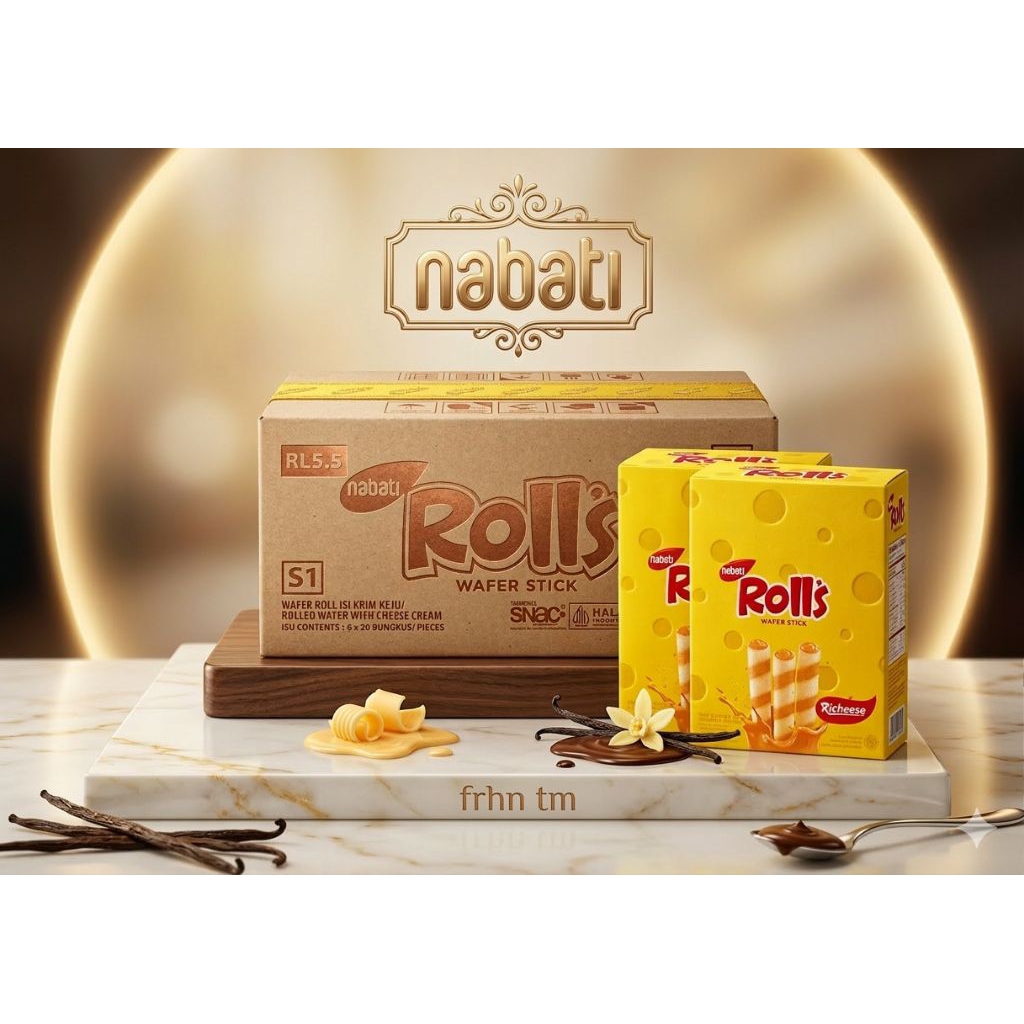 1 dus nabati rolls keju ( 20 pcs x 6 box )