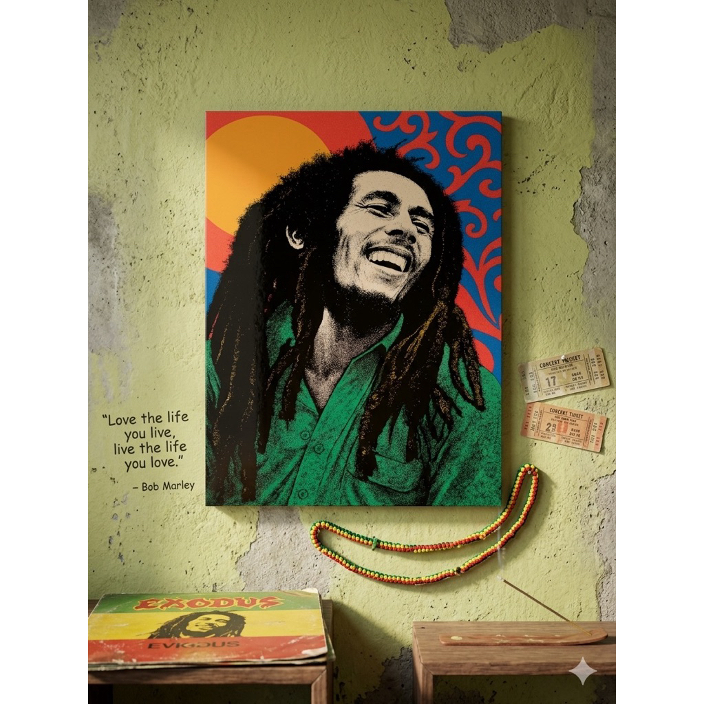 Poster  Frame Block BOB MARLEY