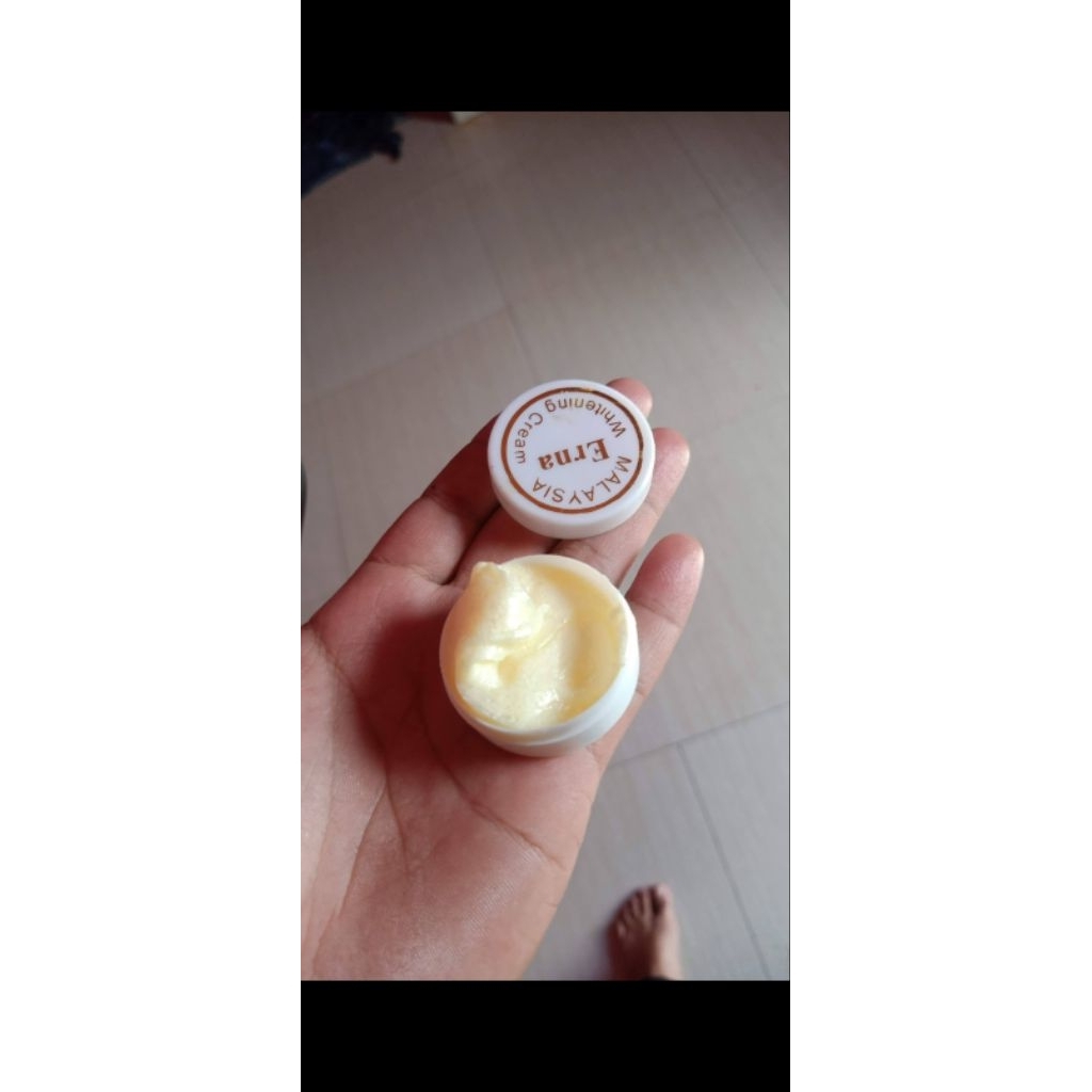 32 Pcs Cream Erna Malaysia - Pencerah Wajah, Perawatan Siang & Malam, Varian Kuning & Putih