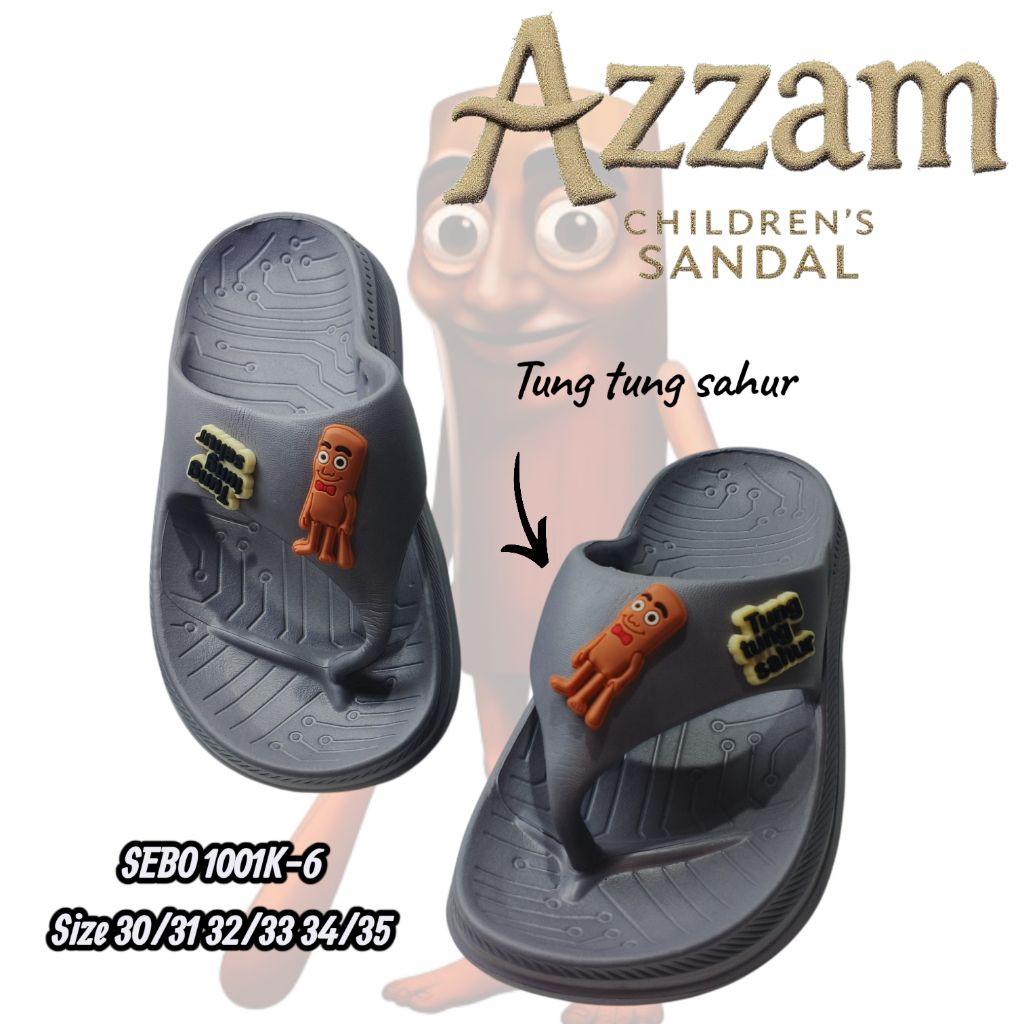 ANOMALI Sandal anak laki laki SEBO 1001K-6, SEBO 1001T-6 | tung tung sahur , tung2 sahur Anomali