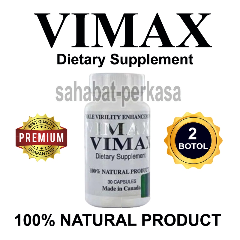 PAKET 2 BOTOL VIMAX IZON ASLI CANADA OBAT HERBAL PEMBESAR JONI VIMAX OFFICIAL STORE - 1 BOTOL ISINYA
