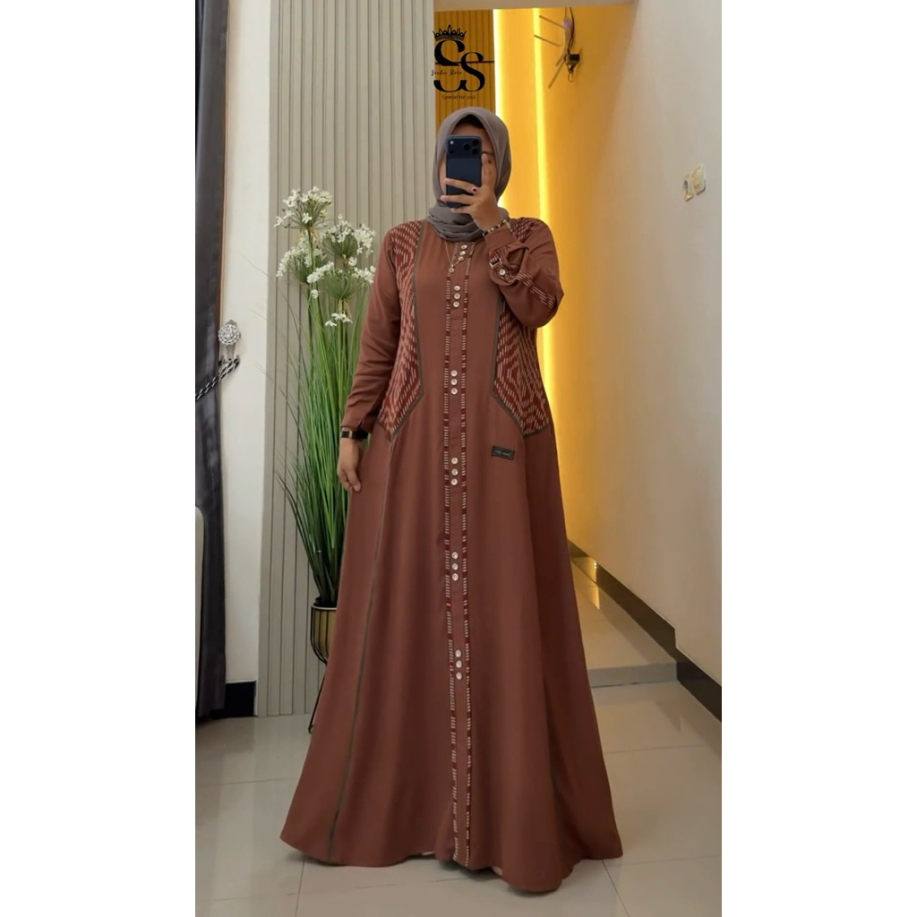 (READY) Gamis Twill Uniqlo Mix Troso Ori Saulin Store Terbaru - Bestseller - New