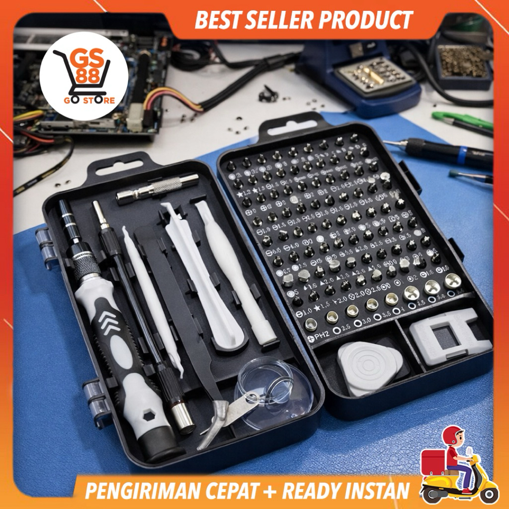 Obeng Set Precision Toolkit – Peralatan Servis Handphone & Elektronik