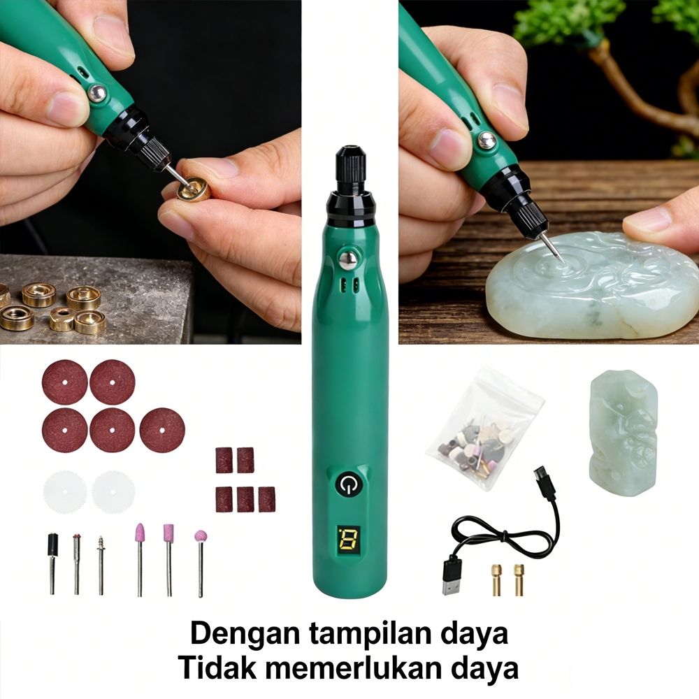 Mini Bor Set Bor Grinder Kit/Mini Drill / Mini gurinda/mini drill premium series box merah/Mini dril