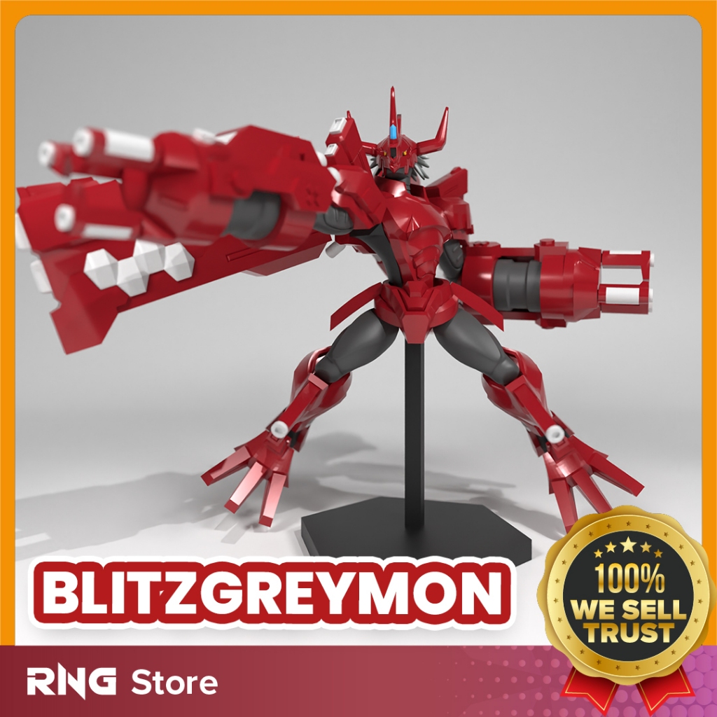 Blitzgreymon Digimon Figure Toys Statue Action Figure