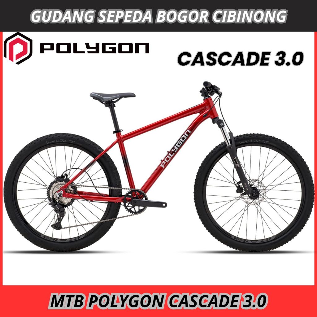 Sepeda Gunung MTB 27,5 Polygon Cascade 3.0 Alloy