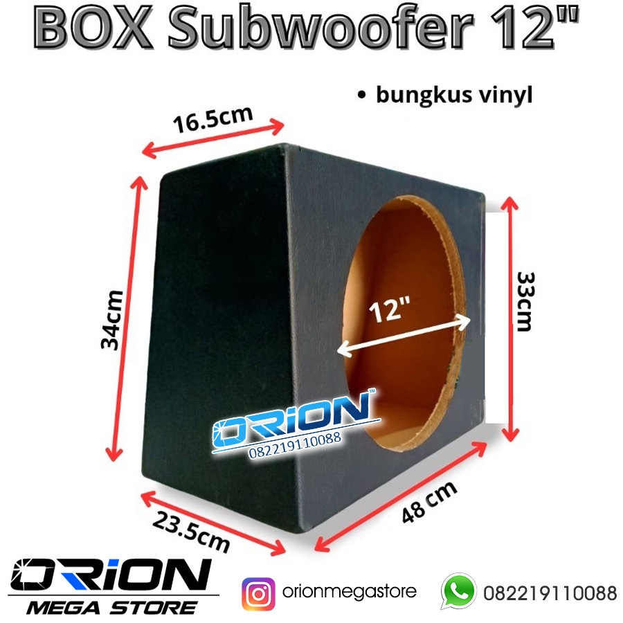 Box Subwoofer Audio Mobil 12 Inch