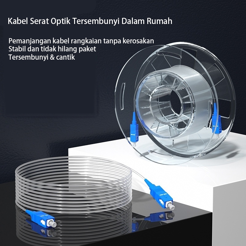 Patchcord kabel fiber optik SC SC 10m 20m bening