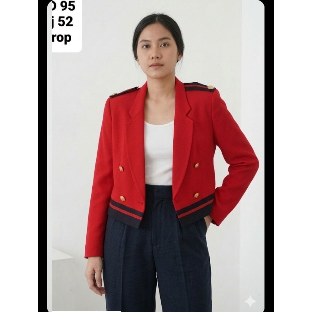 blazer crop korea sekolah