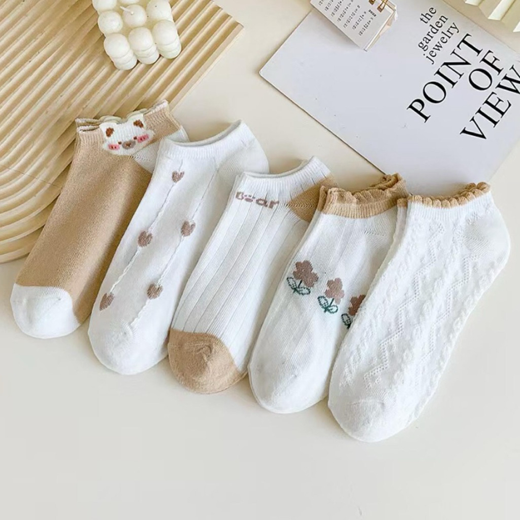 Korea Kaus kaki fashion kaus kaki wanita