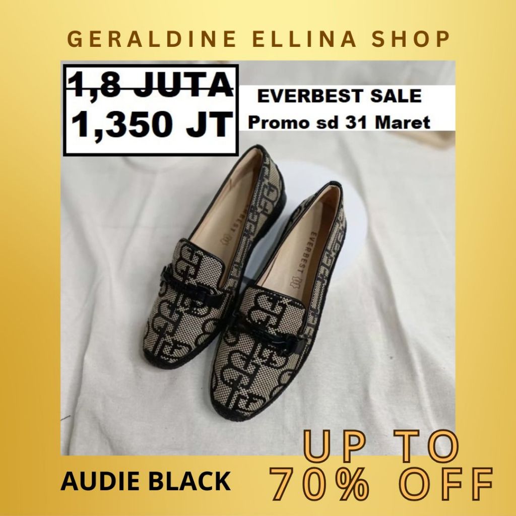 Sepatu flat everbest Wanita perempuan cewe cewek EVERBEST ORIGINAL 100% SERI AUDIE