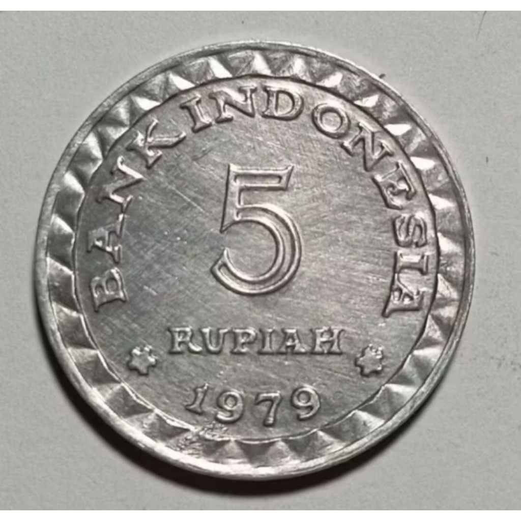 Koin 5 rupiah kb kecil tahun 1979